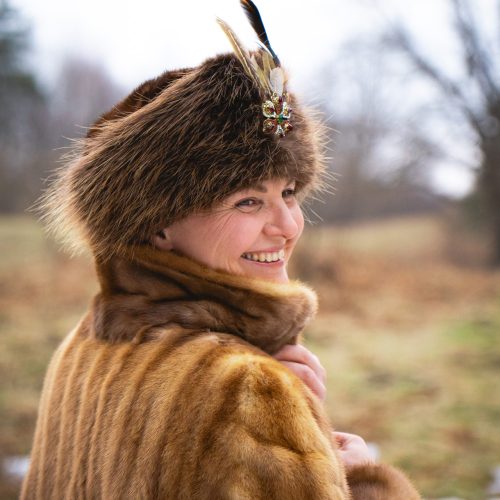 Czapka szlachecka z bobra Hubertus