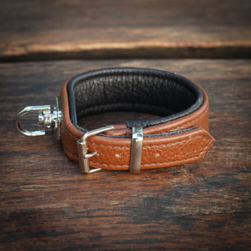 Skórzana obroża tropowa XS