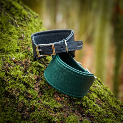 Skórzana obroża dla chartów Hubertus