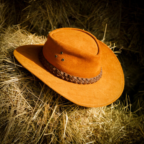 Zamszowy kapelusz country