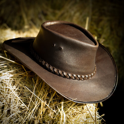 Westernowy kapelusz skórzany Baltimore