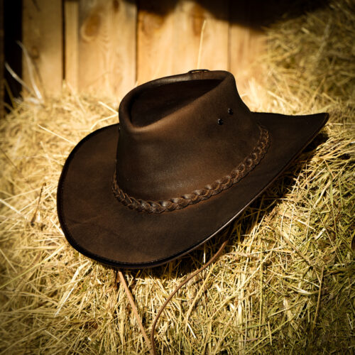 Westernowy kapelusz skórzany Baltimore